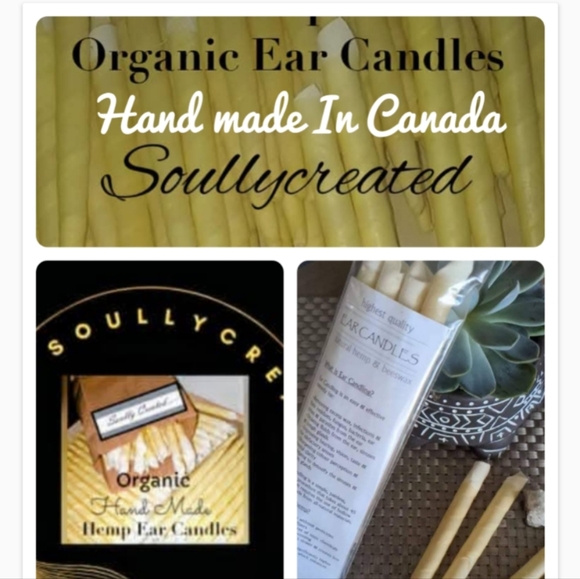 Hempit Organic Ear Candles Iocally hand made 4 candles in pack with instructions - Picture 9 of 9